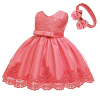 Girls First Birthday Dress for Newborn Baby Toddler Princess Carnival Dresses Kids Girl Party Prom Gown Vestidos Dress Girl