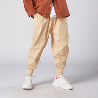 MrGB Harem Pants Men Japanese Casual Cotton Linen Trouser Man Jogger Pants Chinese Baggy Pants