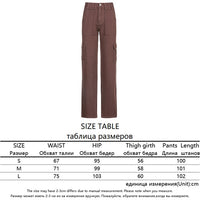 Vintage Y2K Baggy Brown Jeans Women Streetwear Loose High Waist Trousers Harajuku Fashion Cotton Denim Sweatpants Cuteandpsycho