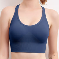 Workout Female Sport Top Crop Fitness Active Wear For Yoga Gym Brassiere Women's Sportswear Push Up Seamless Sports Bra