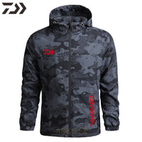 New Men's Spring Thin Hoodie Breathable Quick Dry Fishing Jacket Daiwa Sun Protection Outdoor Sport Fishing Clothe Daiwa Wear