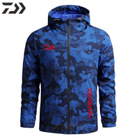 New Men's Spring Thin Hoodie Breathable Quick Dry Fishing Jacket Daiwa Sun Protection Outdoor Sport Fishing Clothe Daiwa Wear
