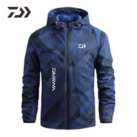 New Men's Spring Thin Hoodie Breathable Quick Dry Fishing Jacket Daiwa Sun Protection Outdoor Sport Fishing Clothe Daiwa Wear