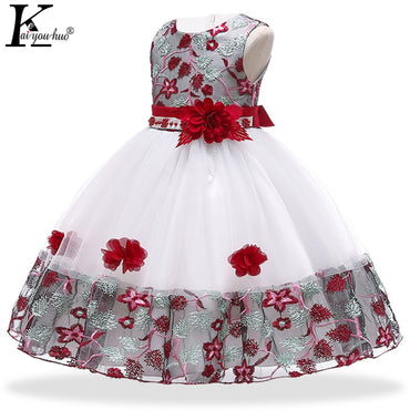 Children's Dresses Flower Girls Wedding Dress Kids Prom Dresses For Girls Elegant Baby Clothes Summer Princess Party Vestidos 8Y