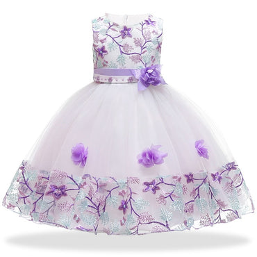 Children's Dresses Flower Girls Wedding Dress Kids Prom Dresses For Girls Elegant Baby Clothes Summer Princess Party Vestidos 8Y