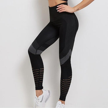 Women's Sportswear Yoga Set Workout Clothes Athletic Wear Sports Gym Fitness suits High Waist Hollow Leggings +Sport Bra