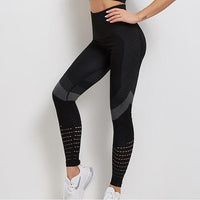 Women's Sportswear Yoga Set Workout Clothes Athletic Wear Sports Gym Fitness suits High Waist Hollow Leggings +Sport Bra