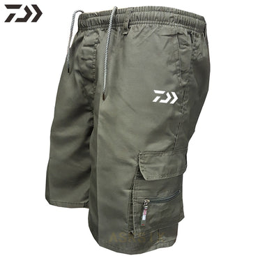 New Daiwa Thin Anti-sweat Fishing Shorts Men's Breathable Quick Dry Fishing Clothing Summer Solid Outdoor Sport Fishing Wear