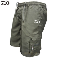 New Daiwa Thin Anti-sweat Fishing Shorts Men's Breathable Quick Dry Fishing Clothing Summer Solid Outdoor Sport Fishing Wear