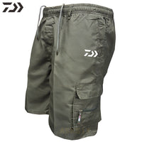 New Daiwa Thin Anti-sweat Fishing Shorts Men's Breathable Quick Dry Fishing Clothing Summer Solid Outdoor Sport Fishing Wear
