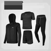 5 Pcs/Set Men's Tracksuit Compression Sports Suit Gym Fitness Clothes Running Jogging Sport Wear Training Workout Tights