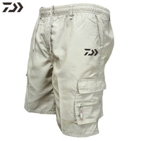 New Daiwa Thin Anti-sweat Fishing Shorts Men's Breathable Quick Dry Fishing Clothing Summer Solid Outdoor Sport Fishing Wear