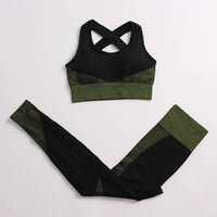 Yoga Sets Women Fitness Sportswear Seamless Women's Suit Outfit Long Sleeve Yoga Clothing Female Sport Gym Wear Running Clothes