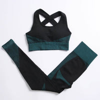 Yoga Sets Women Fitness Sportswear Seamless Women's Suit Outfit Long Sleeve Yoga Clothing Female Sport Gym Wear Running Clothes