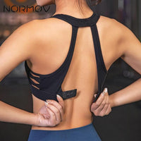 NORMOV  Women Push Up Seamless Sports Bra Fitness Activewear Female Sport Top Crop Women's Sport Wear For Yoga Bra Gym Brassiere