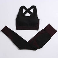 Yoga Sets Women Fitness Sportswear Seamless Women's Suit Outfit Long Sleeve Yoga Clothing Female Sport Gym Wear Running Clothes