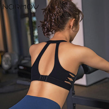 NORMOV  Women Push Up Seamless Sports Bra Fitness Activewear Female Sport Top Crop Women's Sport Wear For Yoga Bra Gym Brassiere