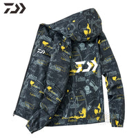 Daiwa Fishing Clothing UV Protection Fishing Jacket Men's Thin Breathable Fishing Clothes Gakamatsu Outdoor Sport Fishing Wear