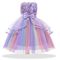 Children's Dresses Flower Girls Wedding Dress Kids Prom Dresses For Girls Elegant Baby Clothes Summer Princess Party Vestidos 8Y