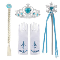 Autumn Winter Frozen 2 Elsa Princess Cosplay Snow Queen Dress Girl White Long Sleeve Mesh Prom Gown Kids Halloween Party Costume