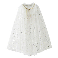 Autumn Winter Frozen 2 Elsa Princess Cosplay Snow Queen Dress Girl White Long Sleeve Mesh Prom Gown Kids Halloween Party Costume