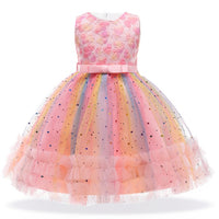 Children's Dresses Flower Girls Wedding Dress Kids Prom Dresses For Girls Elegant Baby Clothes Summer Princess Party Vestidos 8Y