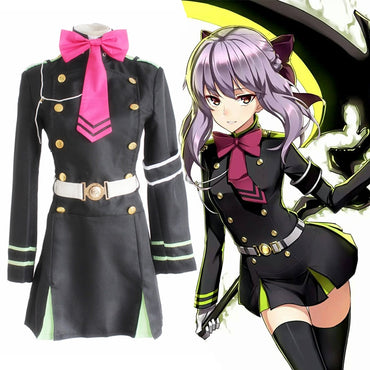 Anime Seraph Of The End: Vampire Reign Cosplay Costumes Shinoa Hiiragi Cosplay Costume Halloween Carnival Party Owari No Seraph