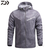 New Men's Spring Thin Hoodie Breathable Quick Dry Fishing Jacket Daiwa Sun Protection Outdoor Sport Fishing Clothe Daiwa Wear