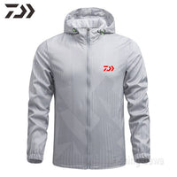 New Men's Spring Thin Hoodie Breathable Quick Dry Fishing Jacket Daiwa Sun Protection Outdoor Sport Fishing Clothe Daiwa Wear