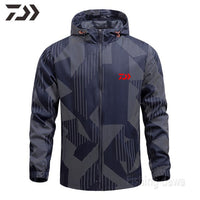 New Men's Spring Thin Hoodie Breathable Quick Dry Fishing Jacket Daiwa Sun Protection Outdoor Sport Fishing Clothe Daiwa Wear